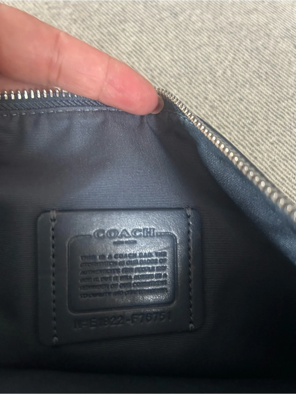 Coach Khaki Signature Canvas Wristlet with Multicolor Logo